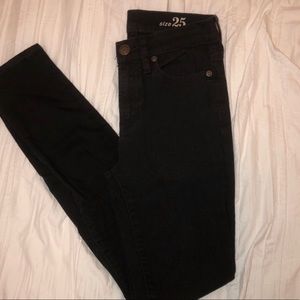 J. Crew High Rise Skinny Jeans- Black